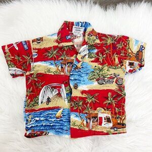 Nui Nalu Aloha Shirt Baby 6 Months Short Sleeve Hawaiian Aloha Shirt